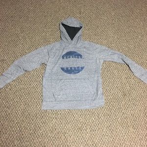 Grey American Eagle Graphic Hoodie